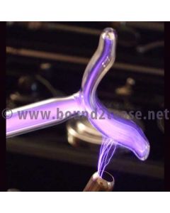 Radium curved throat electrode