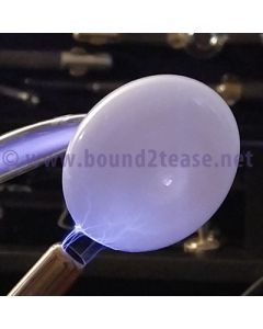 two-tone clear glass and white opaline glass surface mushroom