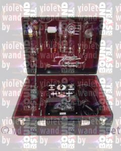 Ixu Violet Wand - Deco Chrome dual handpieces, timer & 20 electrodes