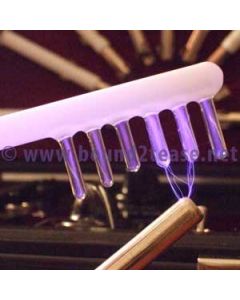 comb electrode for hair growth and hair follicle stimulation with high frequency electro massage with violet wand